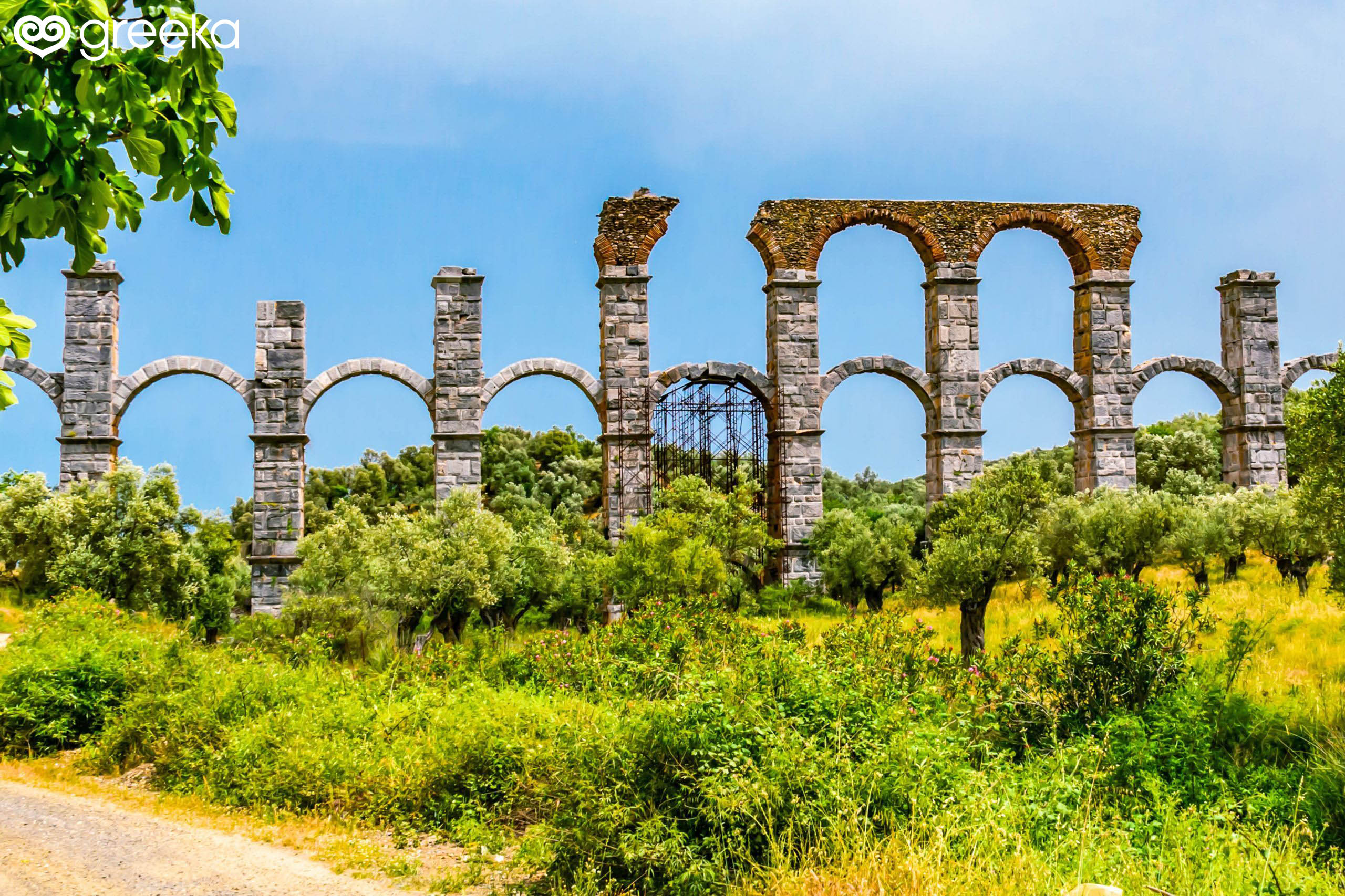 Roman Aqueduct in Lesvos, Greece | Greeka