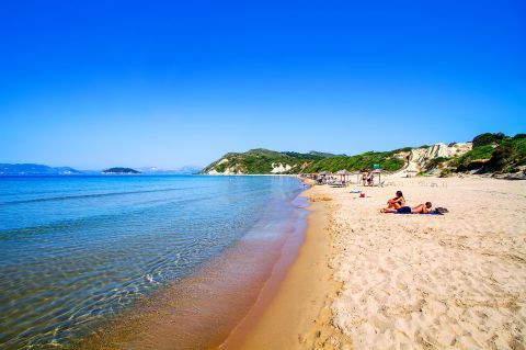 Zakynthos Plaz Eot Beach Map Greeka