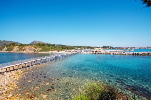 Agios Sostis: Impressive blue waters.