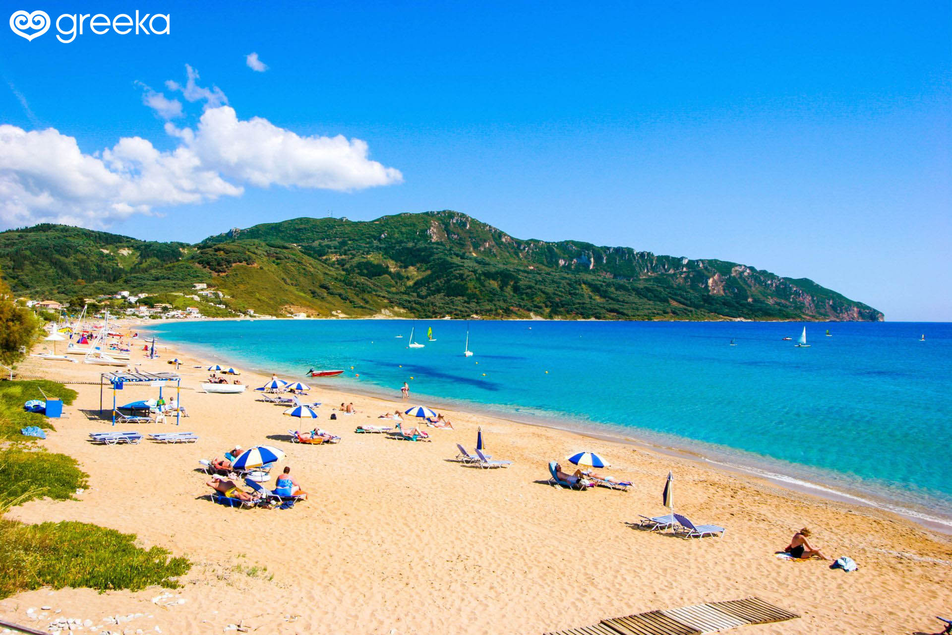 Corfu Agios Georgios Pagon beach: Photos, Map  Greeka